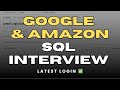 Google & Amazon SQL Interview: Find Latest Login Date per Player | SQL MAX() & GROUP BY Tutorial