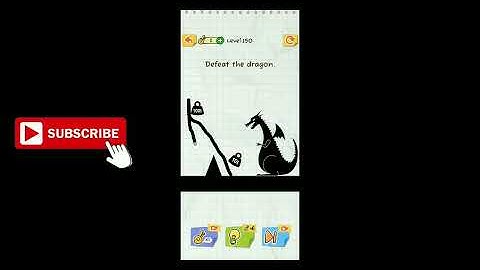 Draw 2 Save Stickman Puzzle New Update Level 150 Defeat the dragon