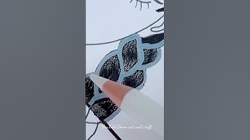 (part-2)one drawing, but 4 🌷 Different 🌷 WEDNESDAY ADDAMS art #shorts #tonniartandcraft #art