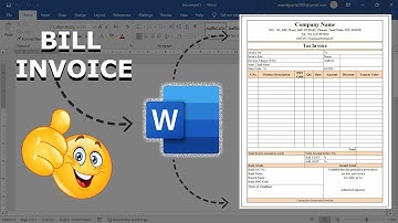 🧾 How to Create a Bill Invoice in MS Word | Easy Tax Invoice Format Design Tutorial #msword #bill
