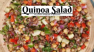 Fluffy Quinoa Salad| Fresh \& Vibrant Flavour