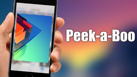 Peek-a-Boo - iOS 9 Jailbreak Cydia Tweak