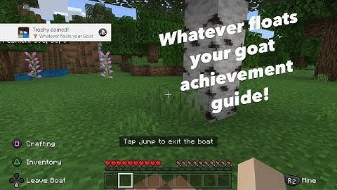 Whatever floats your Goat Trophy / Achievement Guide | Minecraft 1.17