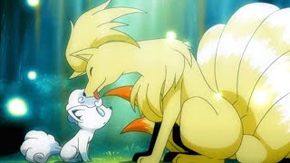 Alolan Vulpix meets Kanto Ninetales  || Cute Moment || Pokemon Sun and Moon