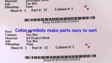 Smart-routers use smart labels to make parts easy to sort