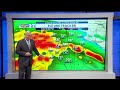 Watching for showers or storms through early morning