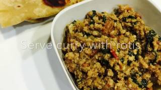 Ground turkey (kheema) curry and ...