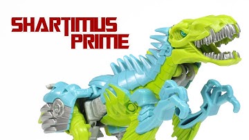 Transformers 4 Age of Extinction Slash Dinobot Toy One Step Changer Movie Action Figure Review
