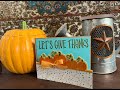 Dutch Door Card using a Pumpkin Border Die / Craft Roulette Episode 289 Submission / @StampsofLife  