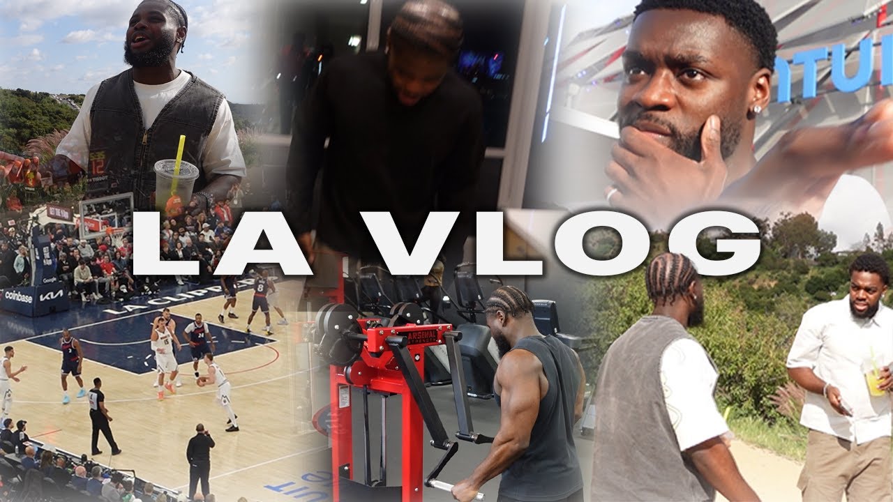 LA VLOG | How To Maintain Fitness Progress While Traveling + Hoops & Fits !