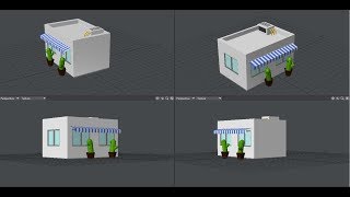 how to make a Low Poly Building in Lightwave 3D