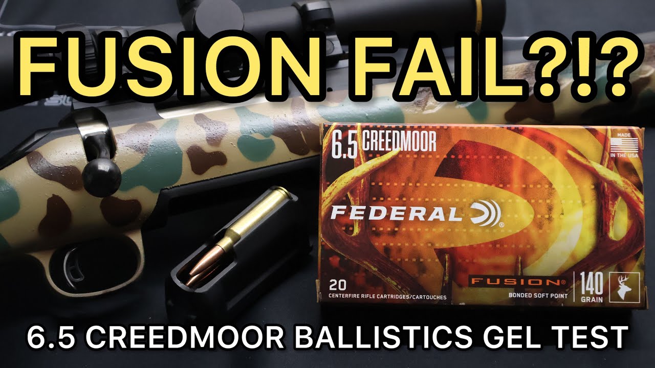 Dangerous 6 5 creedmoor federal fusion 140gr ballistics gel ammo test