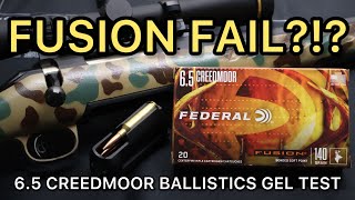 DANGEROUS!! 6.5 Creedmoor Federal Fusion 140gr Ballistics Gel Ammo Test