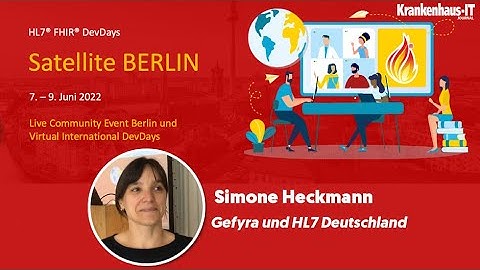 Interview FHIR Developer Days, Simone Heckmann