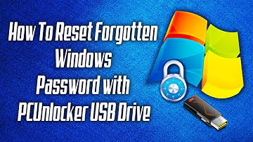 Tutorial   Reset Forgotten Windows Password with PCUnlocker USB Drive