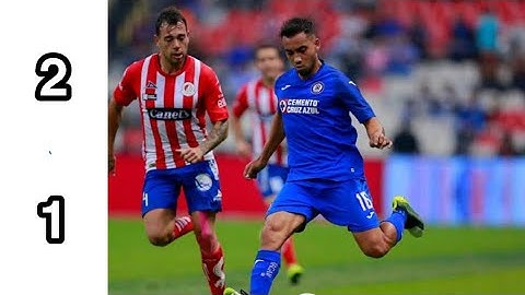 Resumenes y Goles | Atlético San Luis vs Cruz Azul  | 2 - 1 | Liga Mx | J2