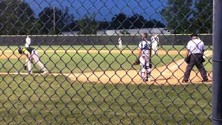 Catcher Hits Batter’s Bat Throwing to Third Base