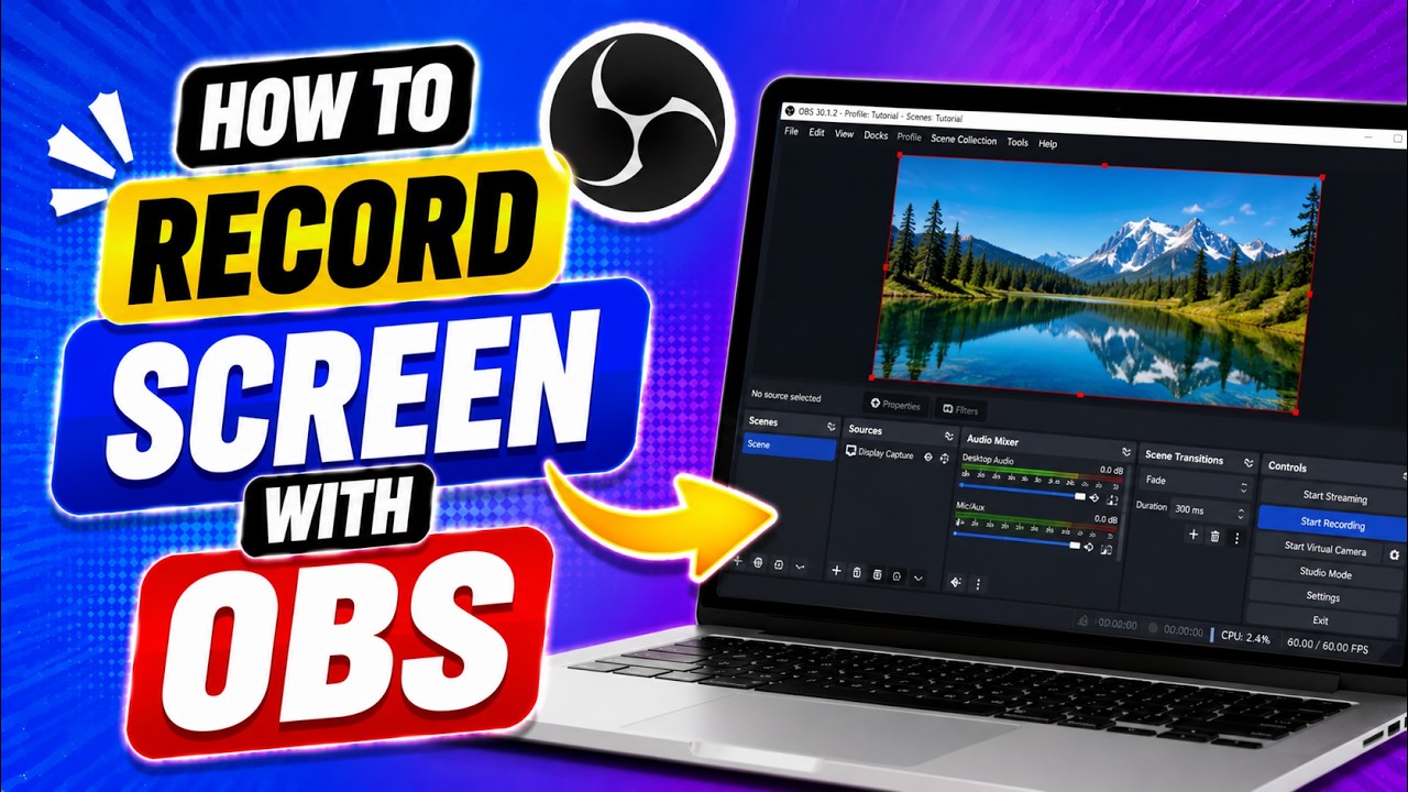 How To Record Screen With OBS (Full Guide) - YouTube