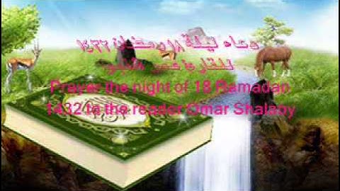 دعاء ليلة 18 رمضان 1432للقارئ عمر شلبى.wmv