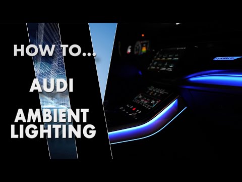Audi ambient lighting tutorial how to activate & adjust Custom interior lighting | VAG Car Tutorials