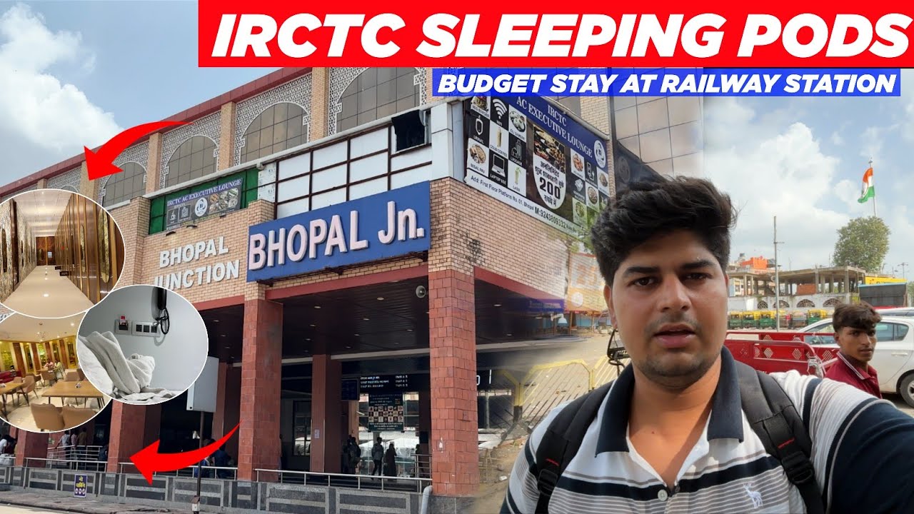 Best Budget Stay at Bhopal Railway Station | Sleeping Pods IRCTC only ₹150 🤩 Explore with Vivek