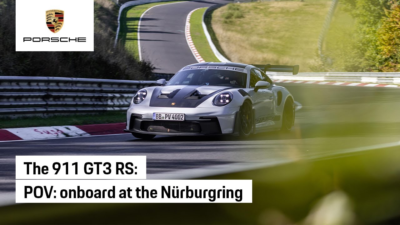 Manthey Racing's Porsche 911 GT3 RS laps the Nürburgring on video