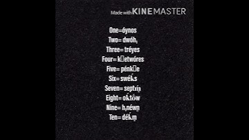 One to ten in Proto Indo European