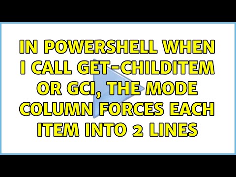 Video: PowerShell-da GCI nima?