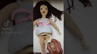 Crochet Birthing Mom and Baby #shorts #birthingdoll #educational #laulovescrochet #stitchbyshari