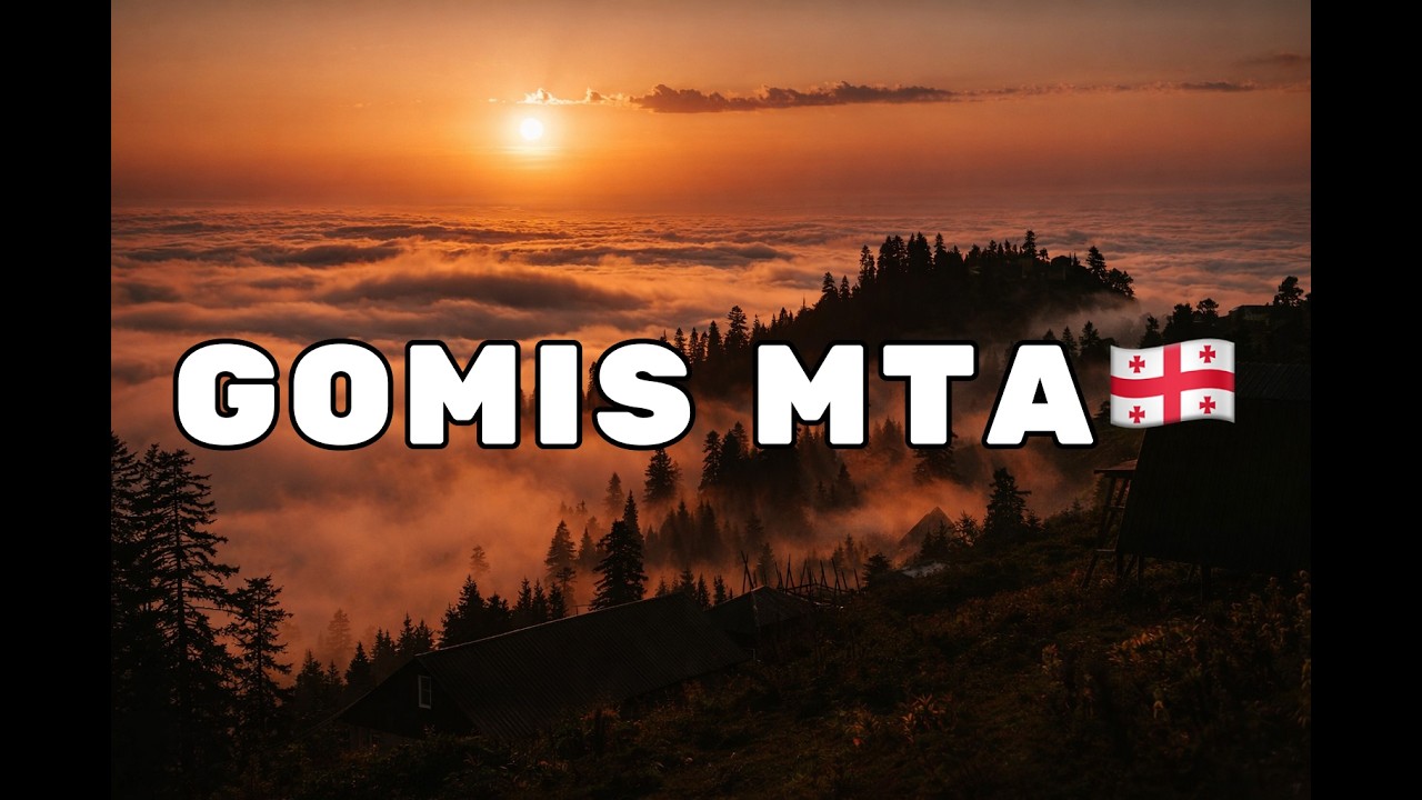 Грузинские народные песни | мужской хор | Гомис Мта, 4K дрон | лучшее место в Грузии | Грузия