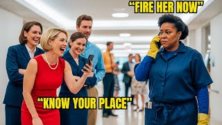 Information White Manager Humiliated the Black Cleaning Lady — Froze When She Fired Their Boss Instantly! Update
