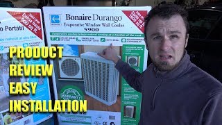 Bonaire Durango Evaporative Cooler EASY product Installation Review as seen at HOME DEPOT