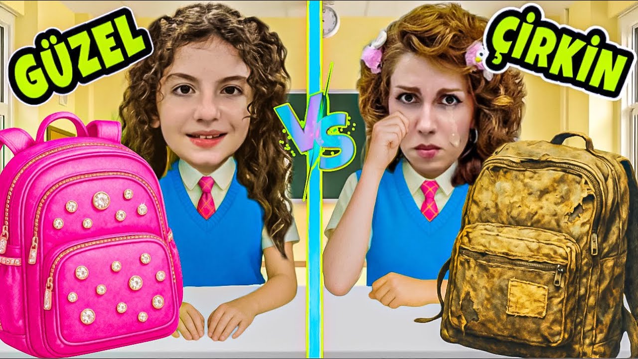 KİMİN OKUL ÇANTASI DAHA GÜZEL !? Esmanur ve Sara