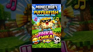 Pufferfish Dance Trend in Minecraft 💀 #shorts