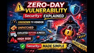🚨 Zero Day Vulnerability Security+ Explained