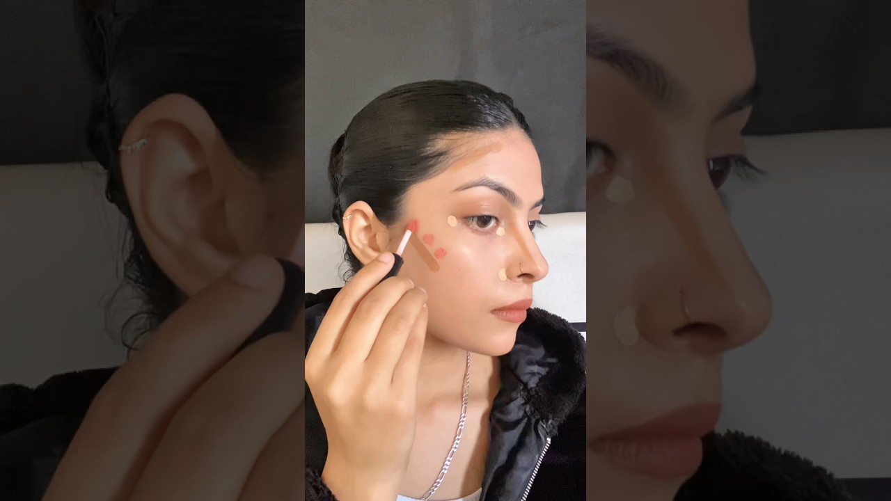 Easy trick for lifted look💖 #ytshorts #makeup #makeuptutorial #contour #concealer #blusher