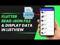 How to read local json file in flutter  show json data in listview builder