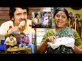 Chiyaan Vikram & Santhanam Ultimate Telugu Food Comedy Scene || Kotha Cinema