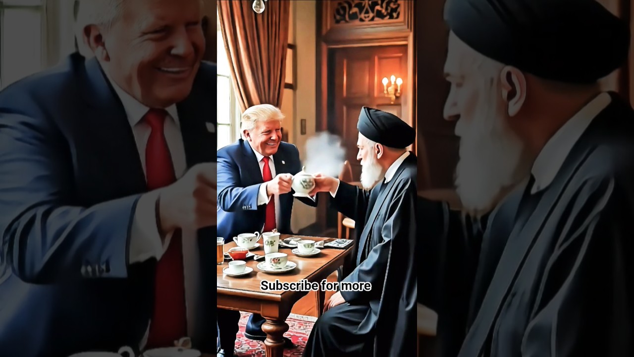 Trump Trolls Khamenei with Hot Tea Prank! ☕🔥😂 