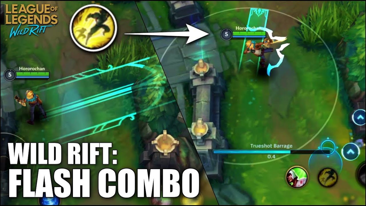 FLASH COMBO WORKS IN WILD RIFT! | SKILL TEST - YouTube