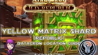SWTOR - Yellow Matrix Shards (Republic) Datacron Location Guide