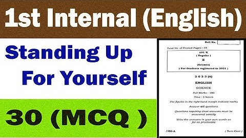 1e jaar interne Engelse vragen klas 11 || MCQ ||