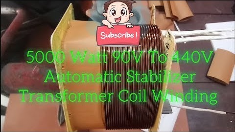 5000 Watt 90V To 440V Automatic Stabilizer Transformer Coil Winding Easy At Home. YT- 134