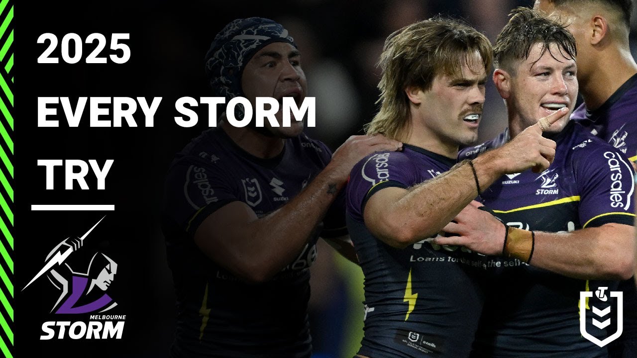 NRL Highlights | Every Melbourne Storm Try from 2025 | NRL