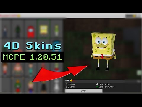 4D/5D Skin Pack for Minecraft PE 1.20.51 | Working on Servers | Android, iOS & PC