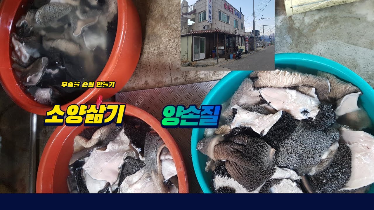 해장국만들기 소 양 - YouTube