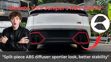 Tesla Model Y Juniper (2026+) Rear Diffuser | Sporty Upgrade, Easy 2-Piece Install