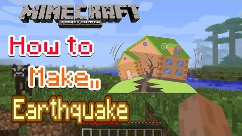 HOW TO MAKE EARTHQUAKE | MCPE TRICK NO MOD