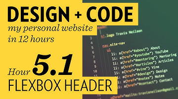 Design + Code — Hour 5.1: Flexbox header