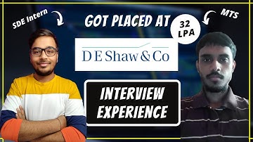 🔴 De Shaw & Co | 👨🏻‍💻 Interview Experience | Coding Journey 🔥| PRO TIPS